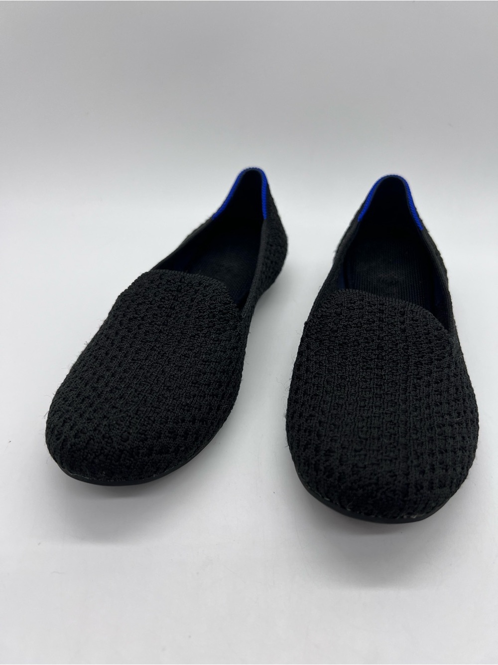 Rothy's Black The Loafer Honeycomb Knit Flats Size 7